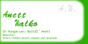 anett walko business card